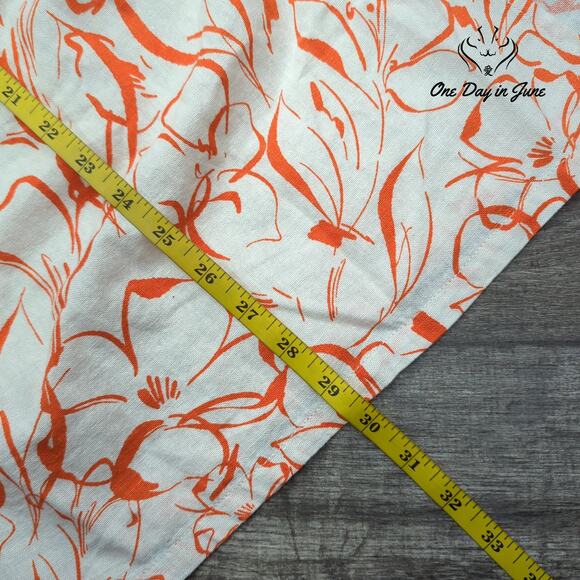 Rafaella Pull ON Linen Skirt Size L - Picture 4 of 5